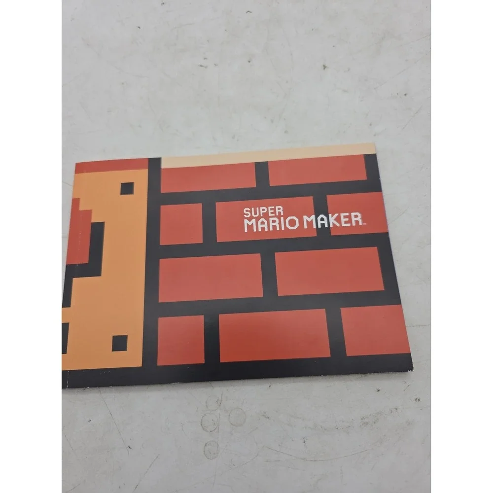 Super Mario Maker Nintendo Wii U - CIB W/ Manual + Paperback Idea Booklet